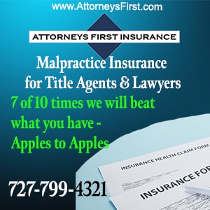 Malpractice Insurance for Florida Lawyers — 7 of 10 times we will beat what you have, Apples to Apples. Call 727-799-4321